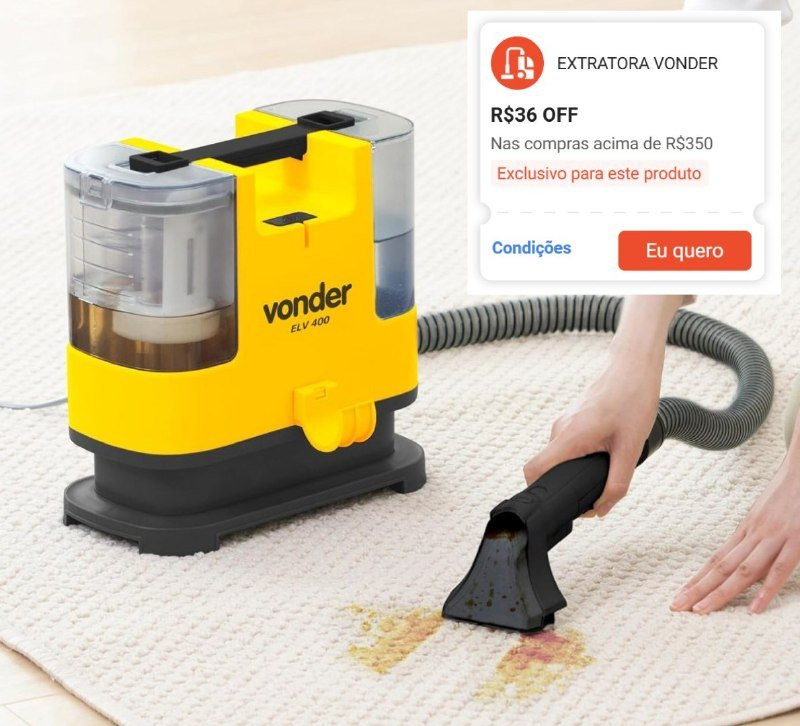 Extratora Portátil Para Limpeza Vonder
