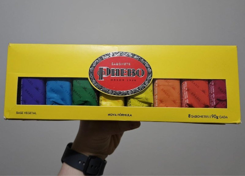 Kit Sabonete Phebo Amarelo 720g - 8 unidades