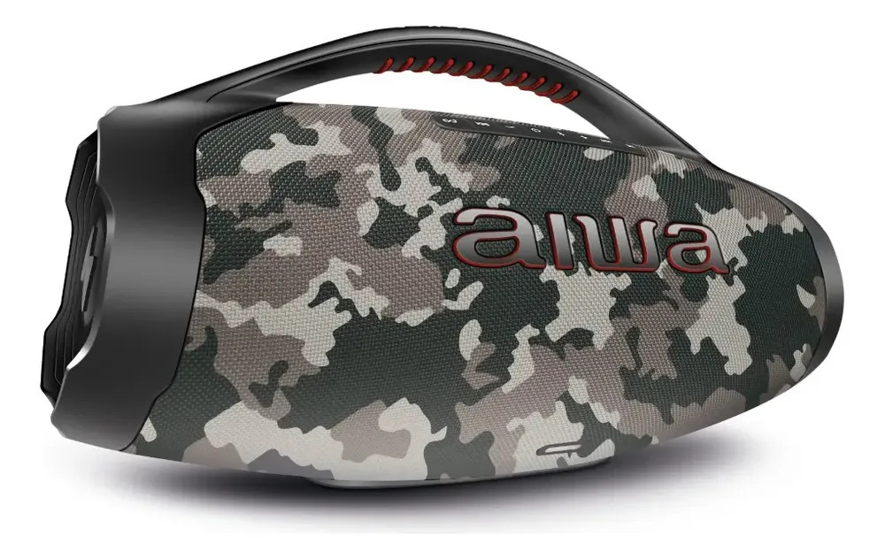 Caixa de Som Boombox AIWA BBS-01-BG USB Cinza