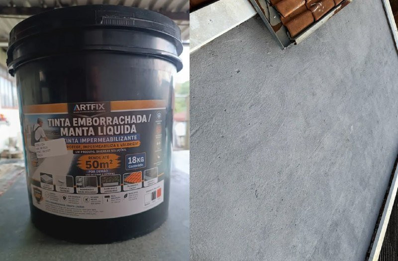 Manta Liquida Emborrachada 18kg Impermebilizante Premium