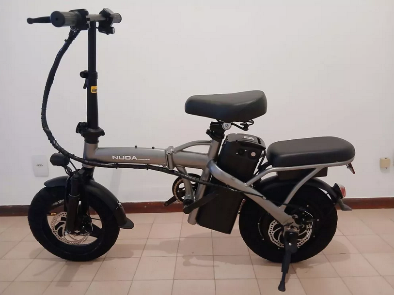 Bicicleta Elétrica NUDA 48V Dobrável Cidade