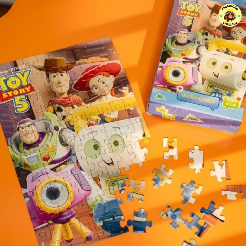 Quebra Cabeca Toy Story 5 100 Pecas