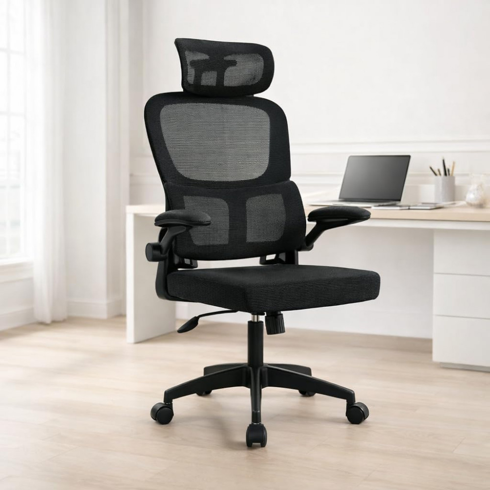 Cadeira Escritório Ergonômica com Suporte Lombar