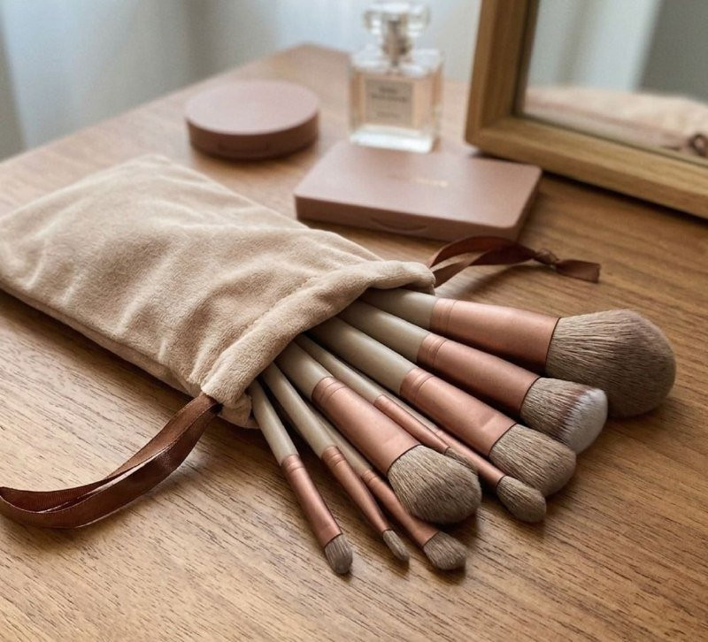 Kit Pincel De Maquiagem Com 13 Unidades
