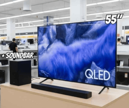 Samsung QLED 55 TV + Soundbar HW-B400F
