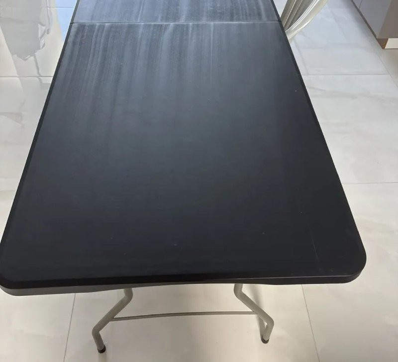 Mesa Dobrável de Plástico Retangular Para 6 Pessoas 1.80m