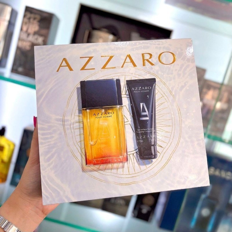 Kit Azzaro Pour Homme- Perfume Edt 100ml - Gel De Banho 75ml