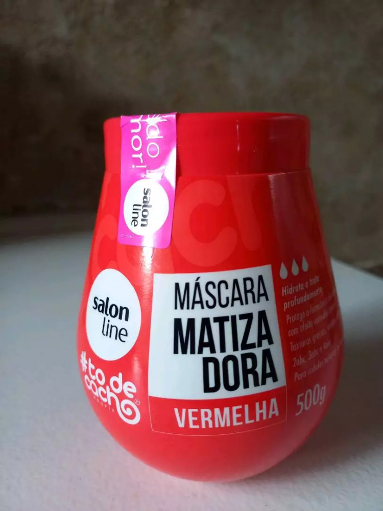Máscara Matizadora Vermelha #todecacho