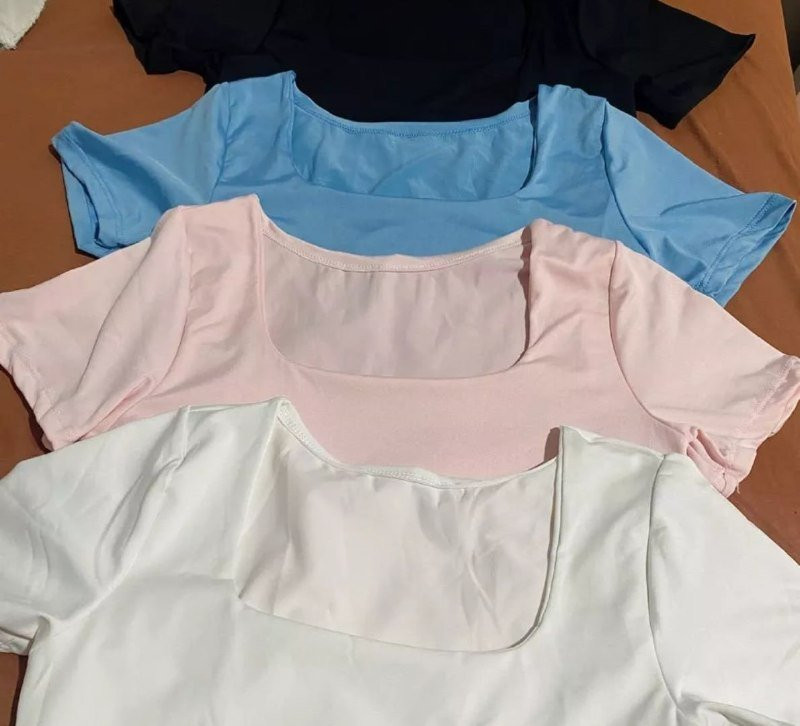 Kit 4 Blusinha Baby Look
