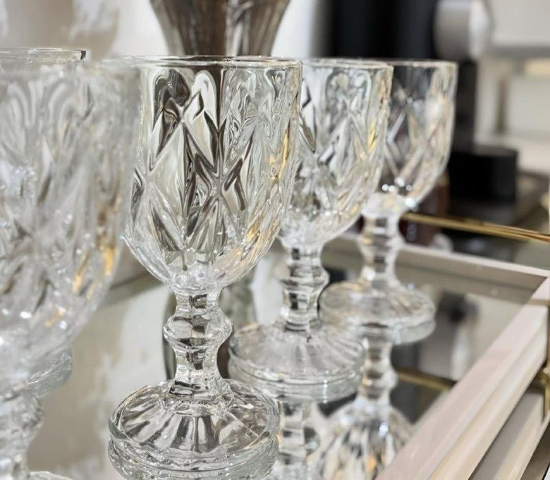Jogo com 6 Taças de Cristal 330ml Diamond