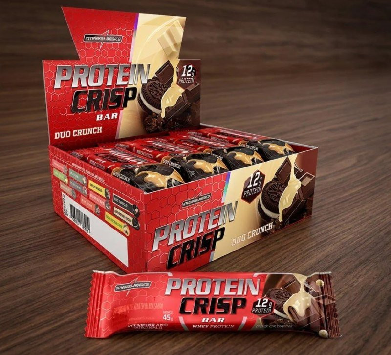 Barra De Proteína Crisp Bar 12 Unidades - Duo Crunch