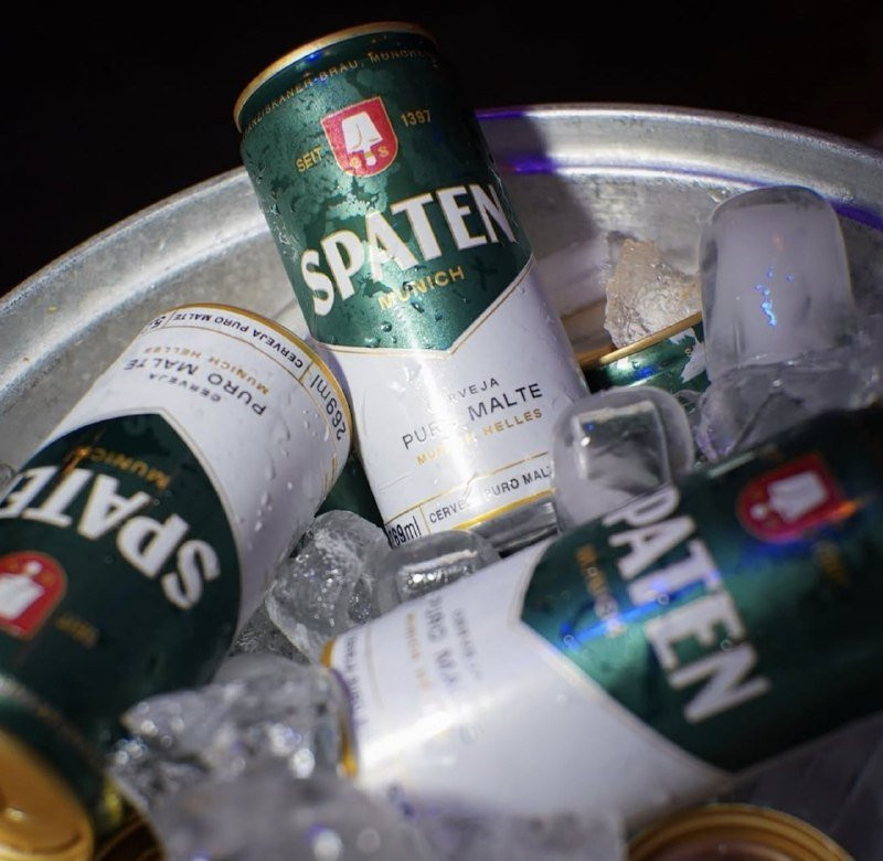 🍻 Pack Cerveja Spaten Puro Malte Lata 269ml - 8 Unidades