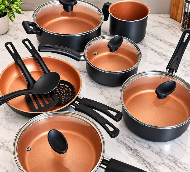 Jogo De Panelas Brinox 10 Peças Ceramic Life