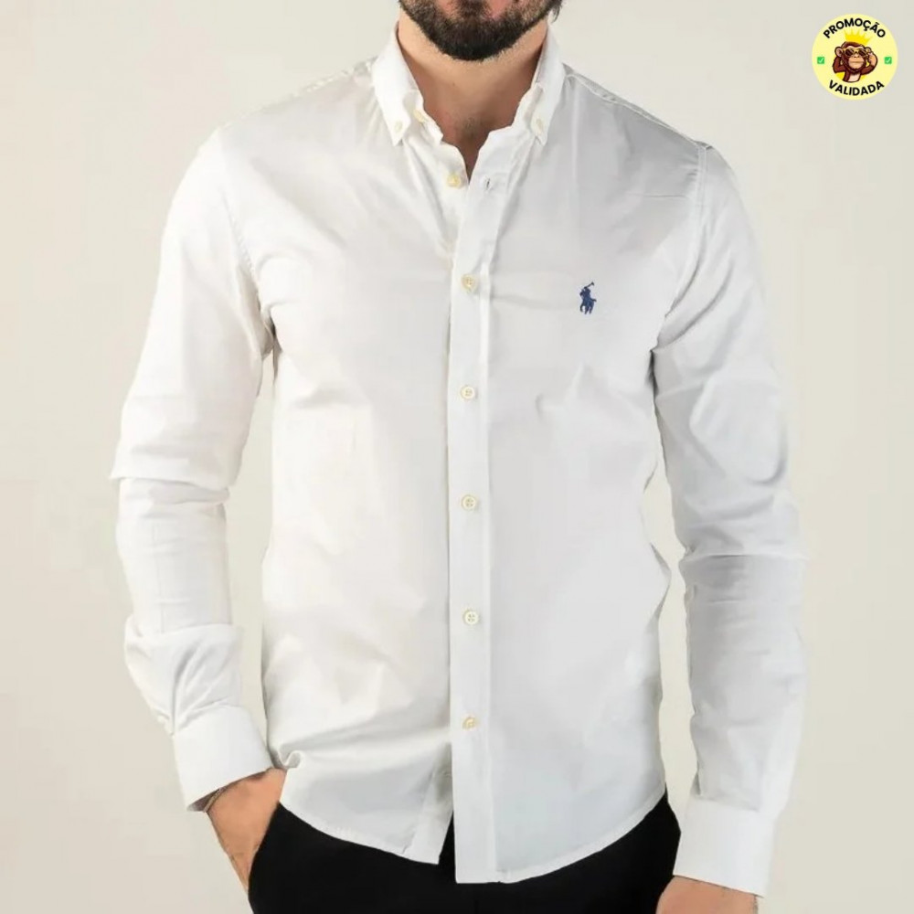 Camisa Social Masculina Slim Branca