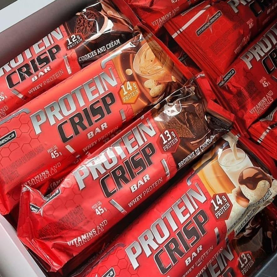 Integralmédica Whey Crisp Bar Peanut Butter 12 Unidades