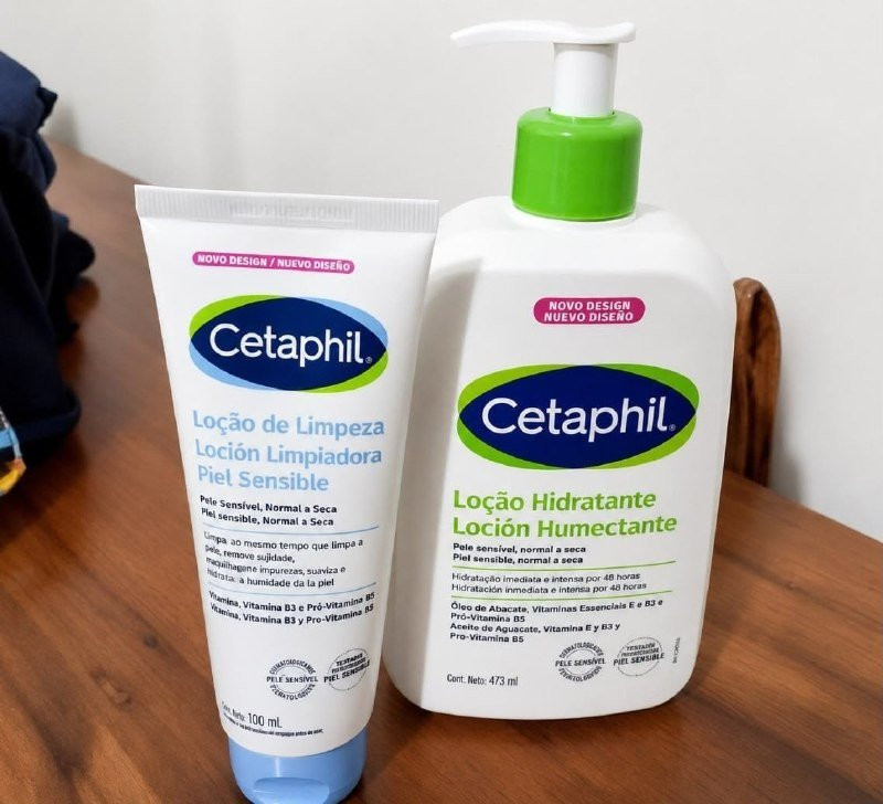 🧴 Kit Cetaphil Loção 473ml + Loção De Limpeza 100ml