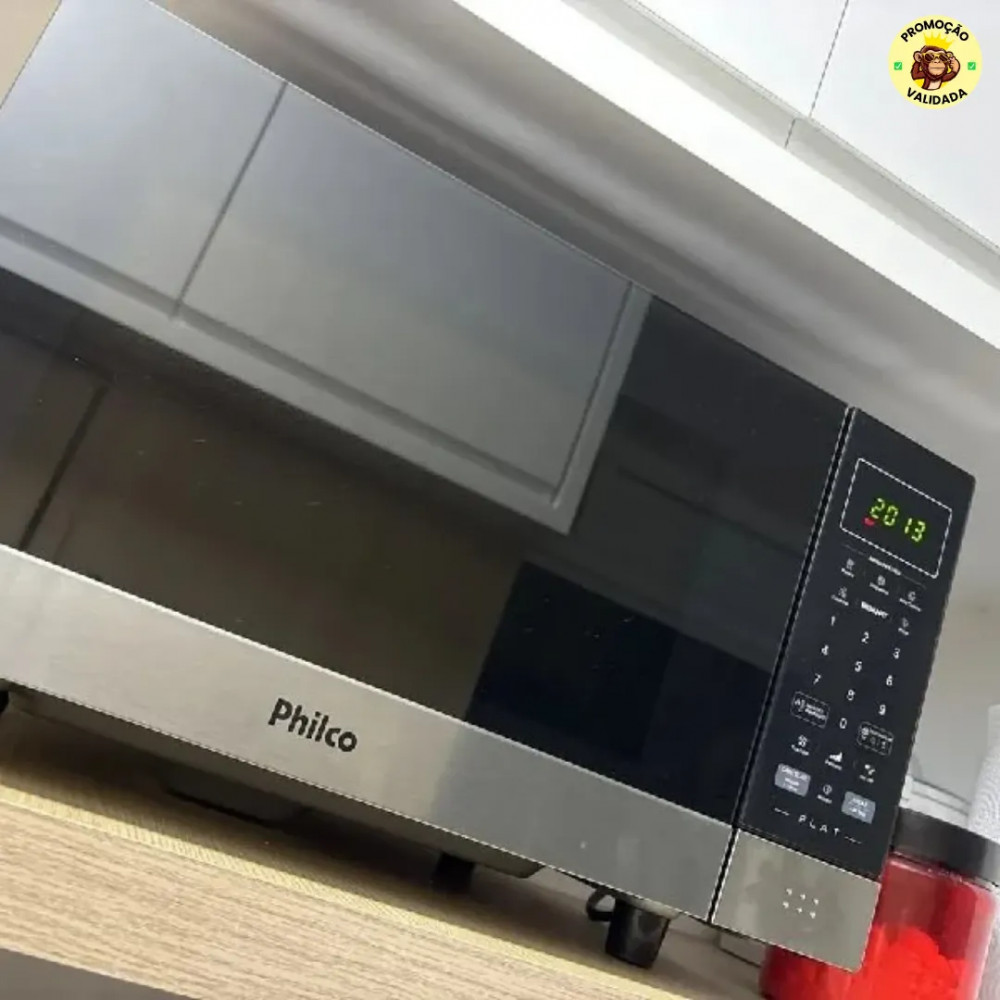 Micro-Ondas Philco 28L Preto Espelhado Flat PMO30F 127v