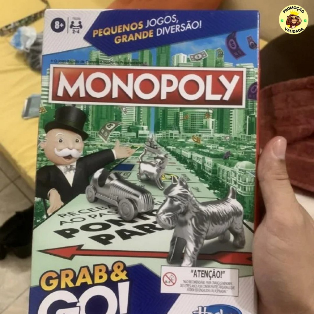 Hasbro Gaming Monopoly Grab and Go