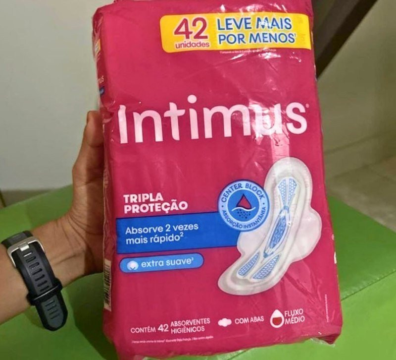 Absorvente Intimus Toda Protegida Dia Suave com abas - 42 unidades
