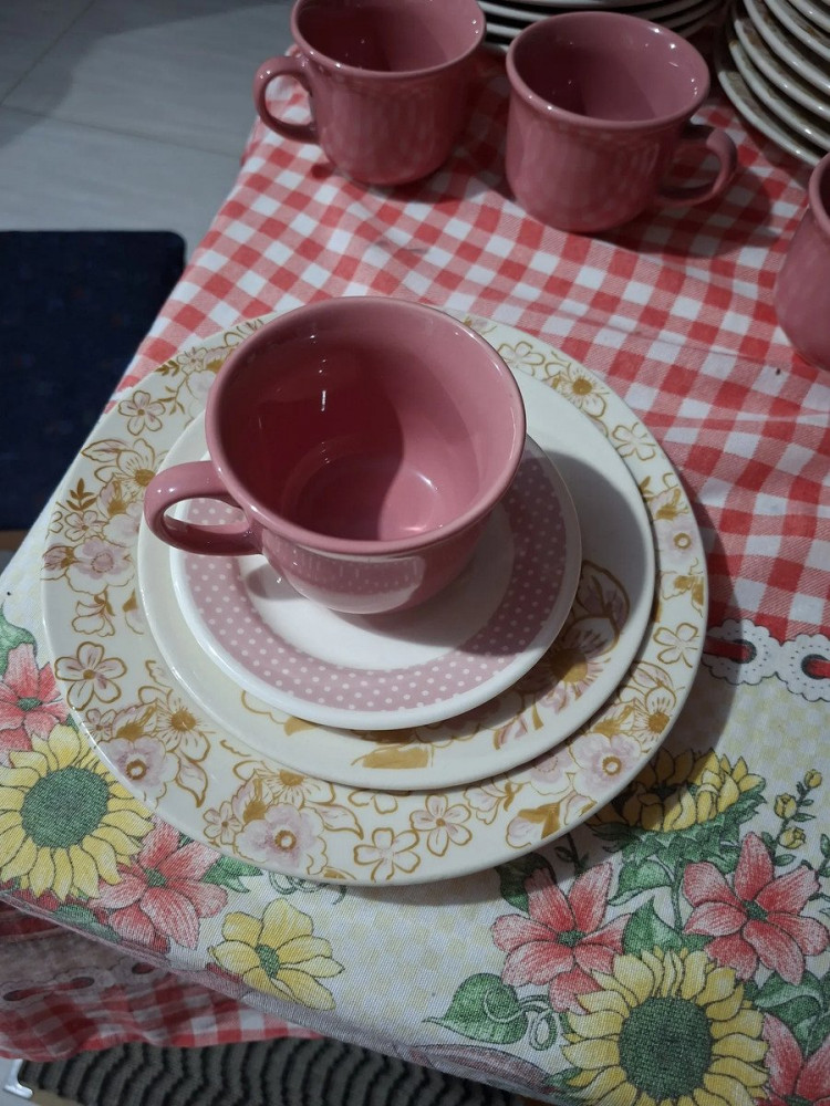 Jantar Biona Sweet Moment Cerâmica 30P Rosa