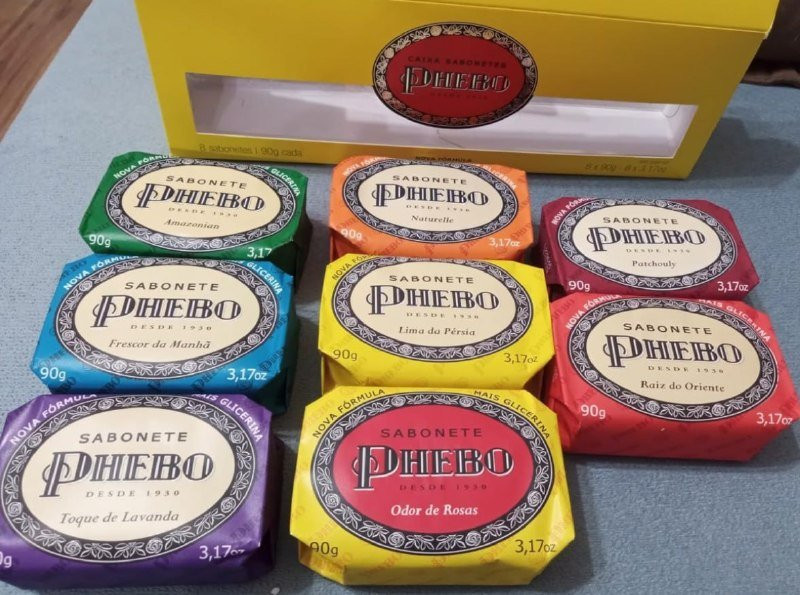 Kit Sabonete PHEBO, 8 Sabonetes 90g cada