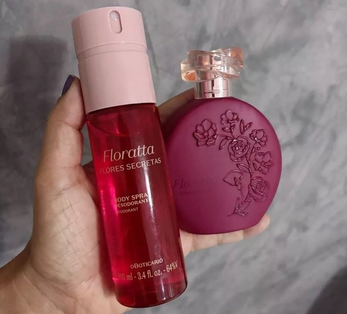 KIT DE MULHER CHEIROSA Floratta Flores Secretas 75ml + Red Body Spray