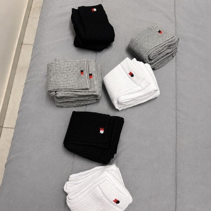 Kit com 15 Pares Meias Sport Algodão Cano Alto Sandrini