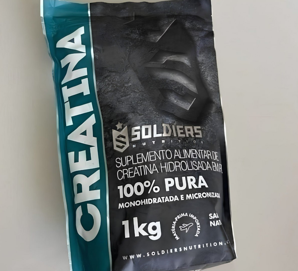 Creatina Soldiers em pó sem sabor 1kg