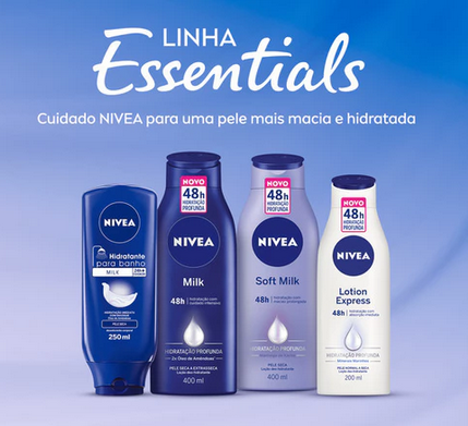 Kit Nivea Loção Milk Pele Seca 400ml