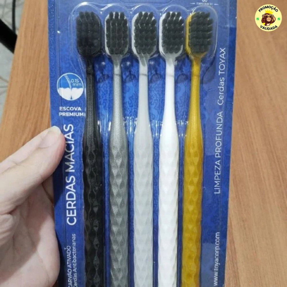 OralGos Escova de Dente Adulto, Macia, 5 Unidades