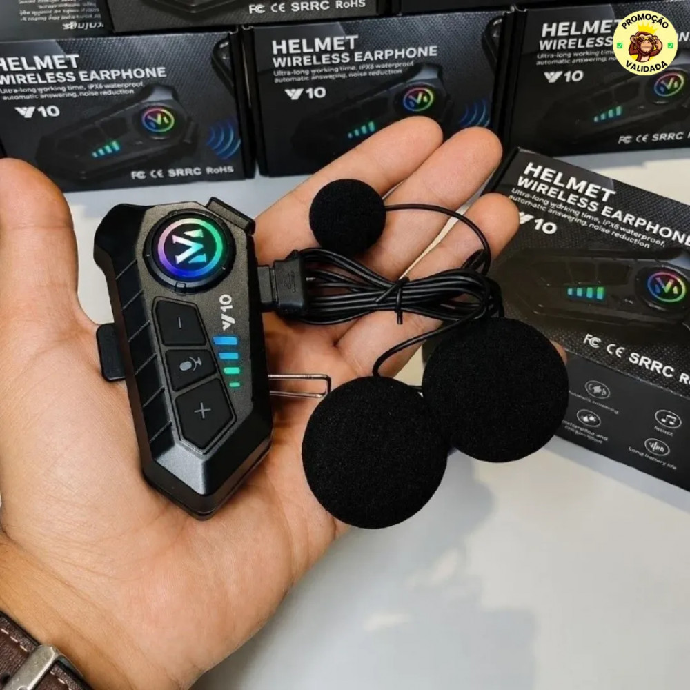 🎧 Fone de Ouvido Para Capacete Intercomunicador