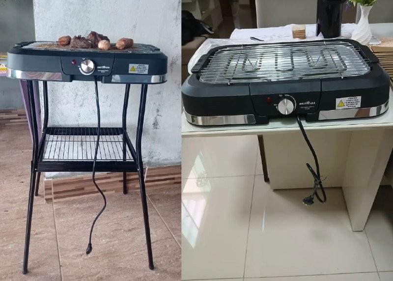 Churrasqueira Elétrica Britânia Com Suporte 1500w - 220v
