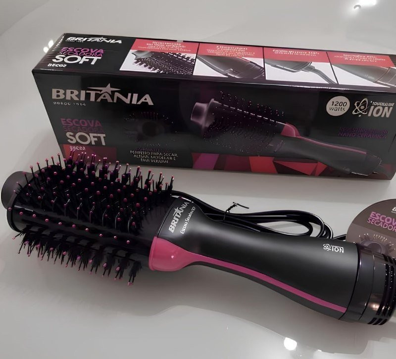Britânia Escova Secadora Bec02pr 4 Em 1 1300w